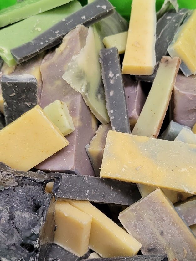 1 pound bulk soap scraps bag - CakeFaceSoaping