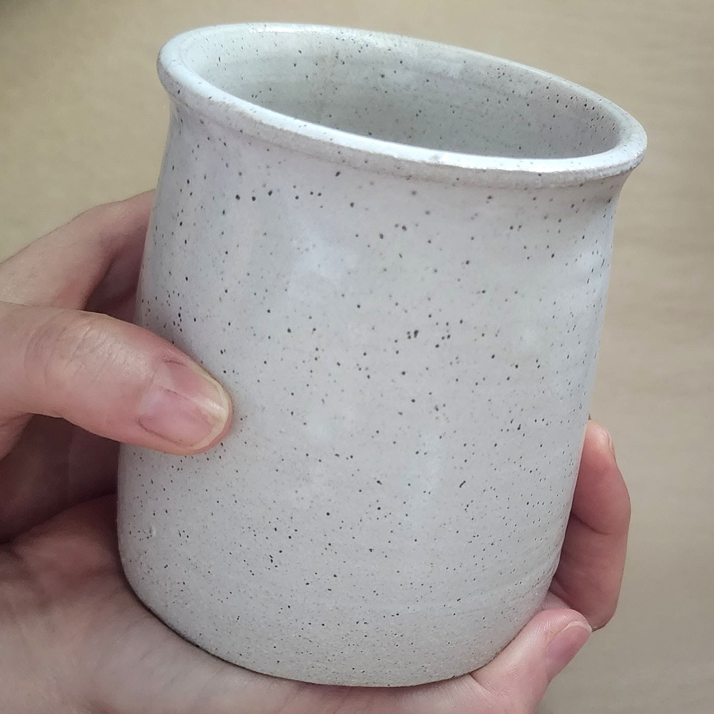 Speckled Clay Isabelline Candle Collection - Hand Thrown Planter Pots