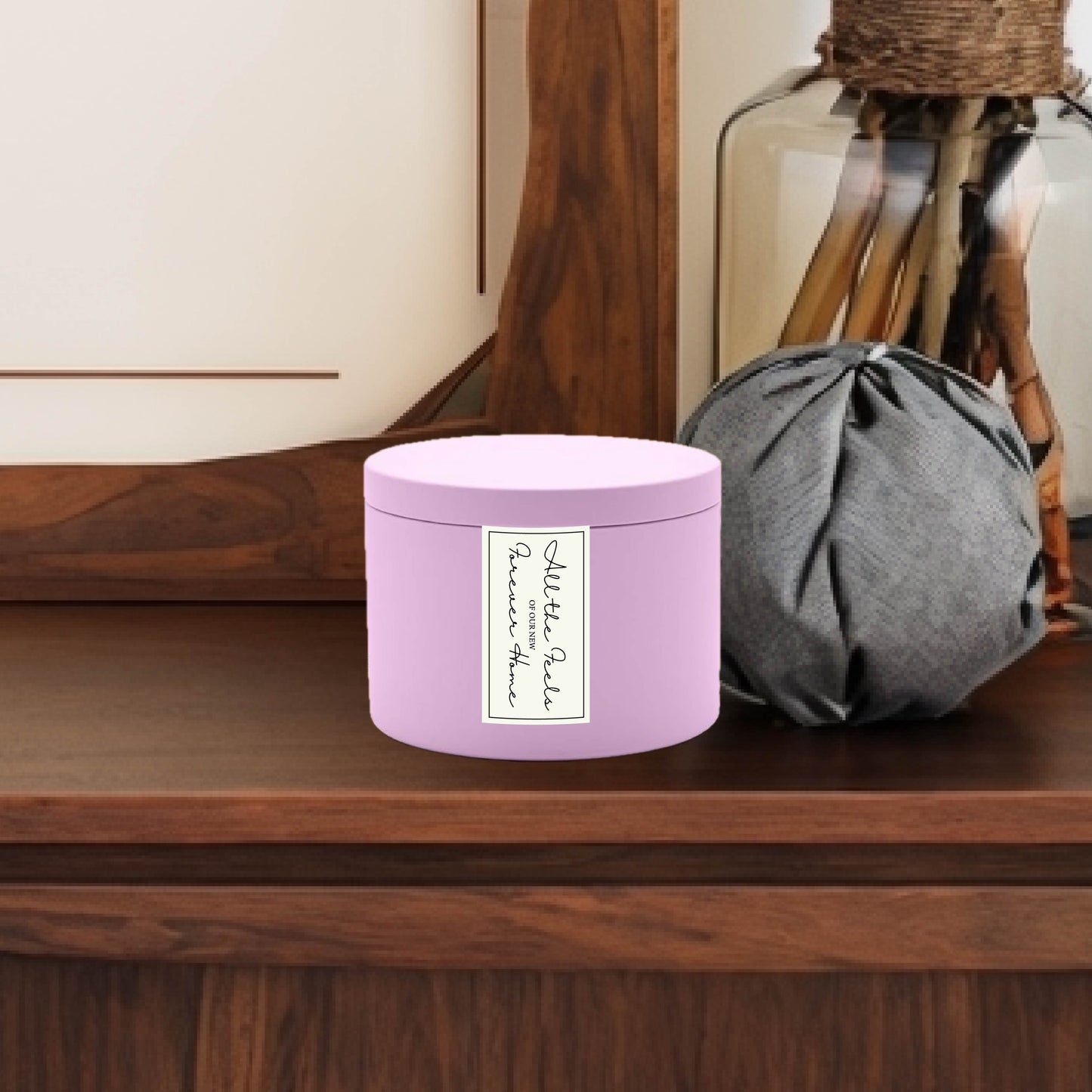 "All the Feels" BULK Pink Tins Customizable Candles