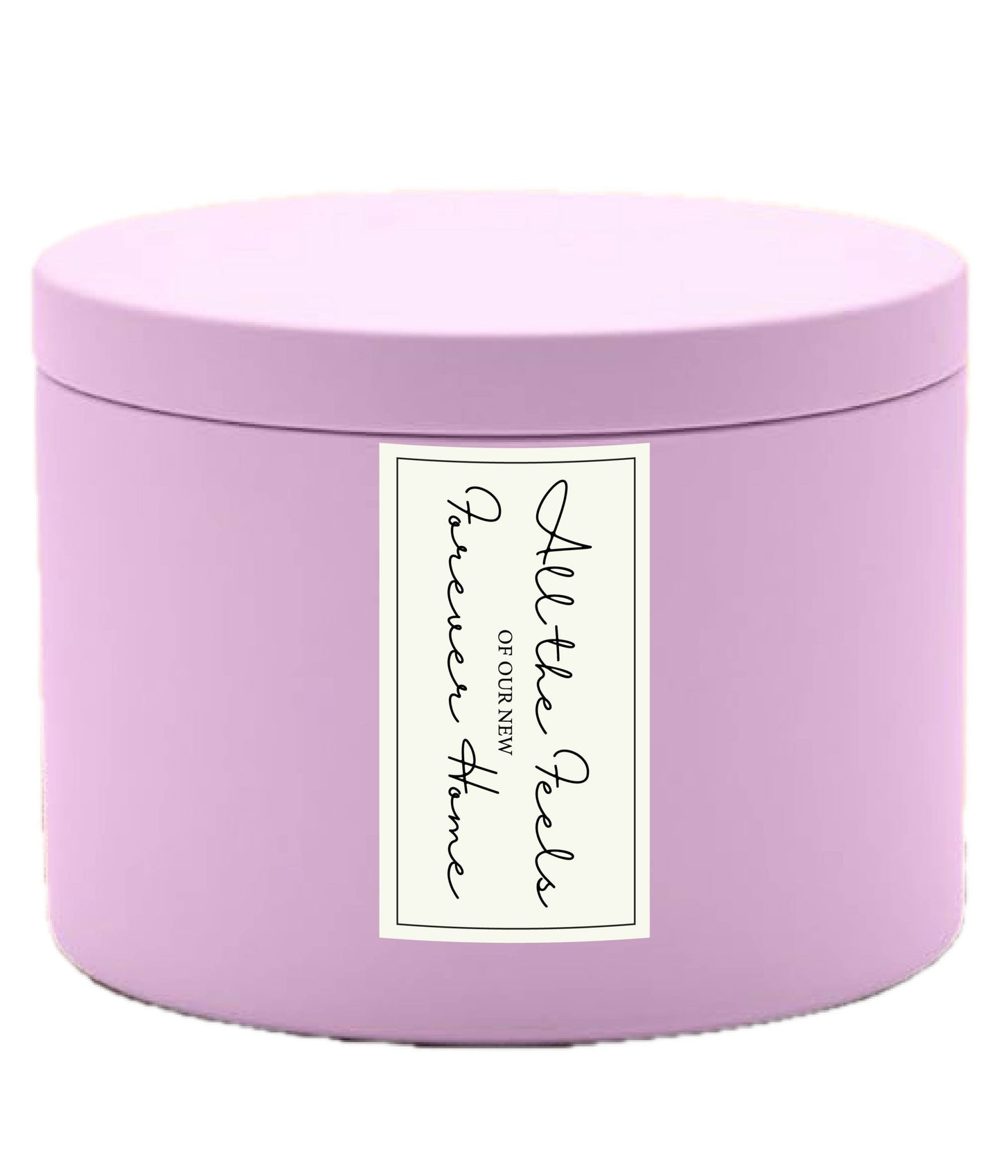 "All the Feels" BULK Pink Tins Customizable Candles