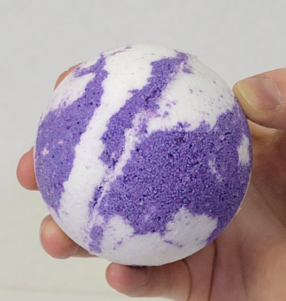 Bath Bomb - Lavender Patchouli - CakeFaceSoaping