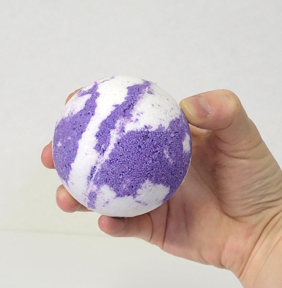 Bath Bomb - Lavender Patchouli - CakeFaceSoaping