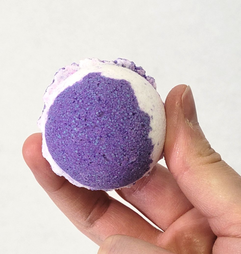 Bath Bomb - Lavender Patchouli - CakeFaceSoaping