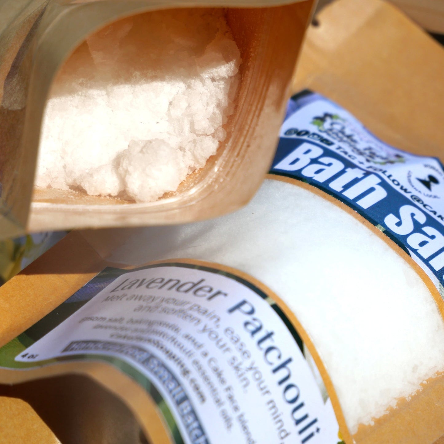 Bath Salt - Lavender Patchouli - CakeFaceSoaping