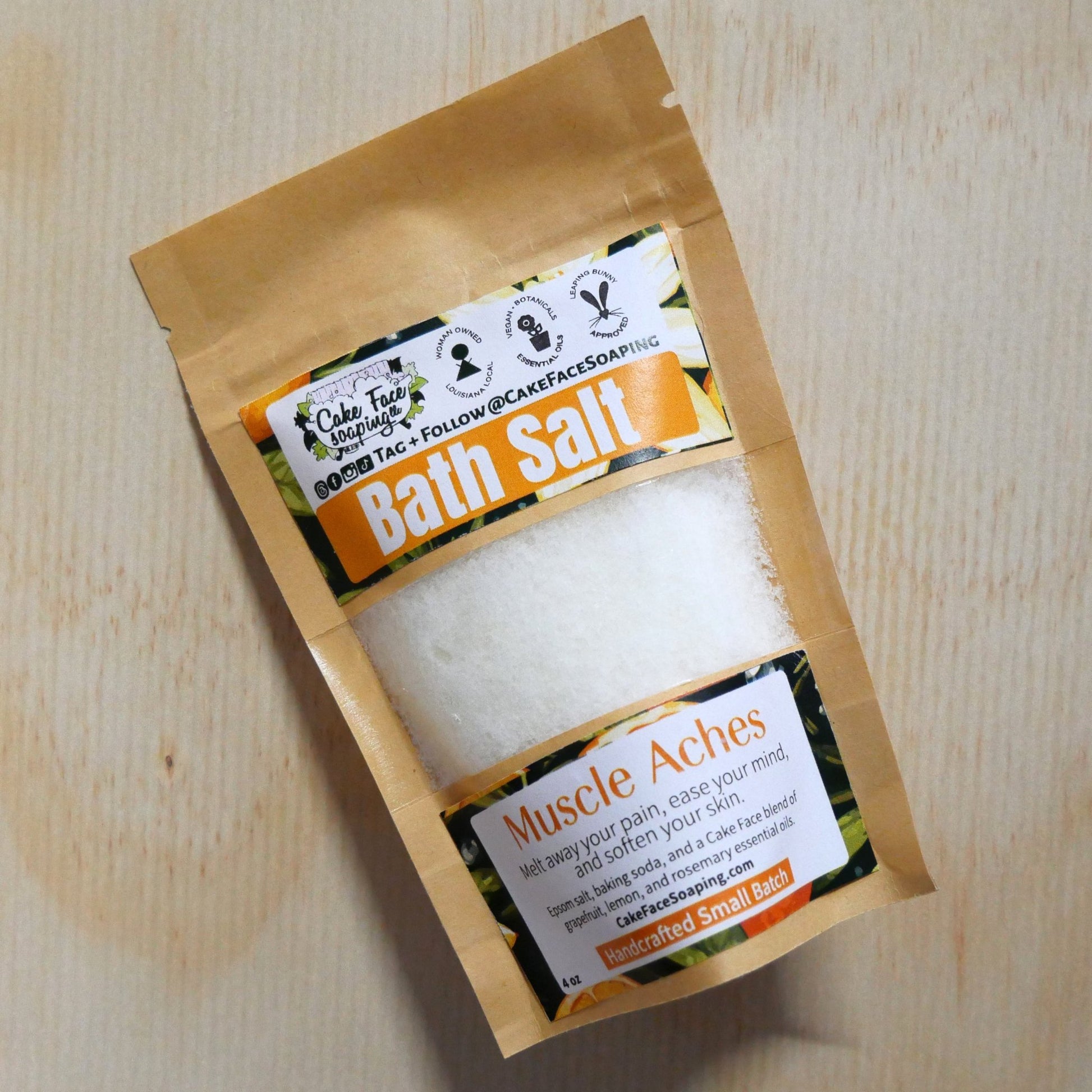 Bath Salt - Muscle Aches - CakeFaceSoaping