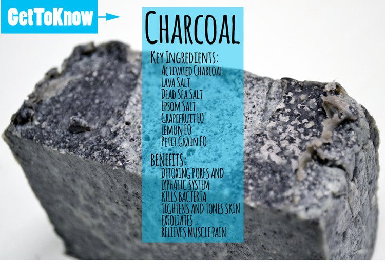 Charcoal Bar Soap – Deeply cleanse pores with salts and charcoal - CakeFaceSoaping