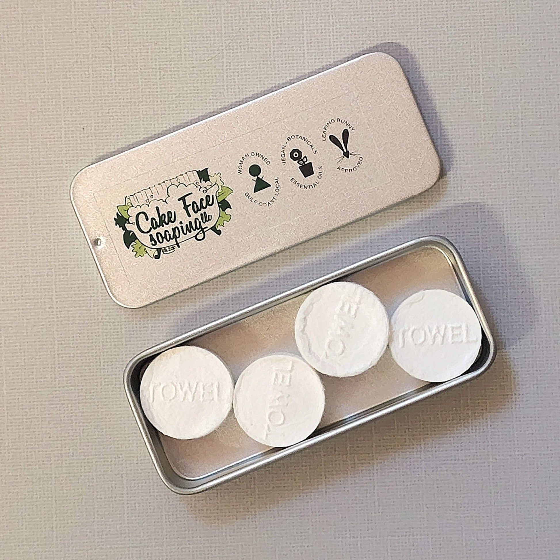 Compressed Towels - Lavender Patchouli - CakeFaceSoaping