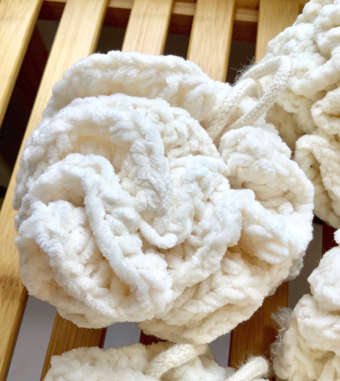 Cotton lathering pouf - CakeFaceSoaping