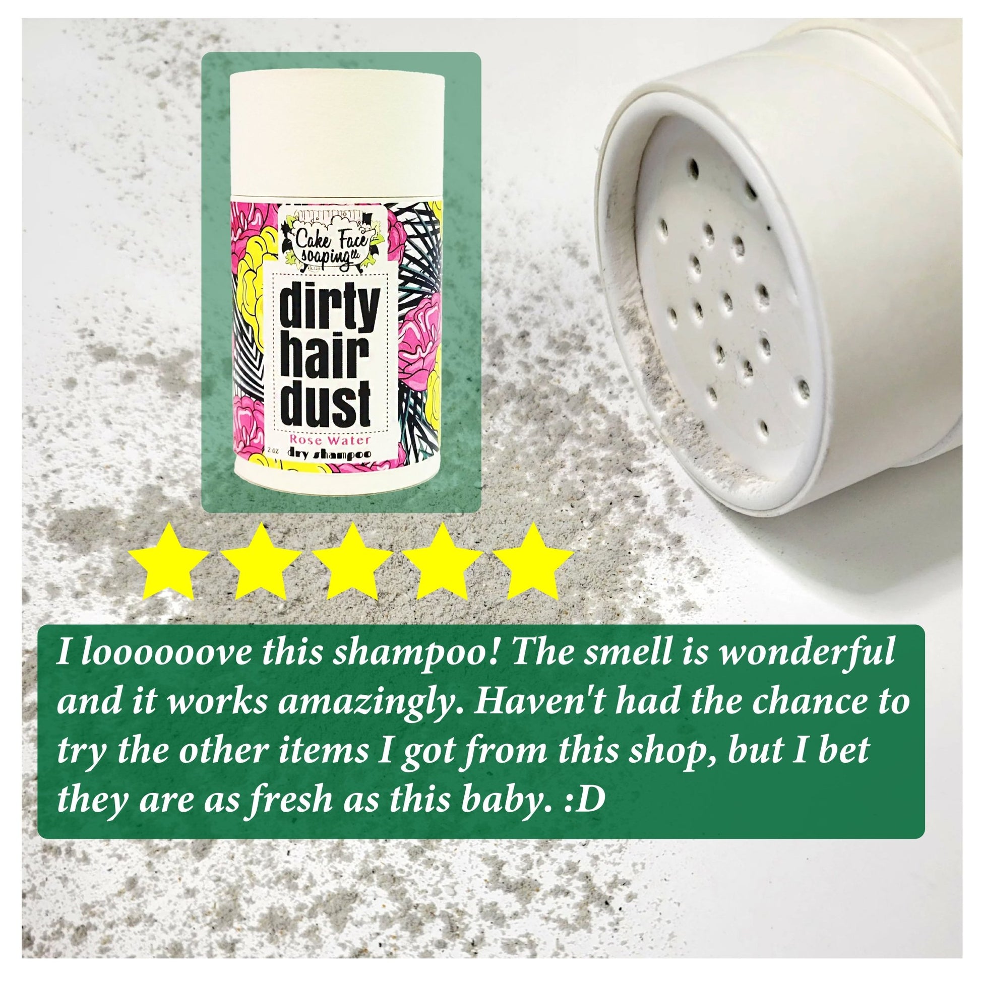 Dry Shampoo - Rose Water - CakeFaceSoaping