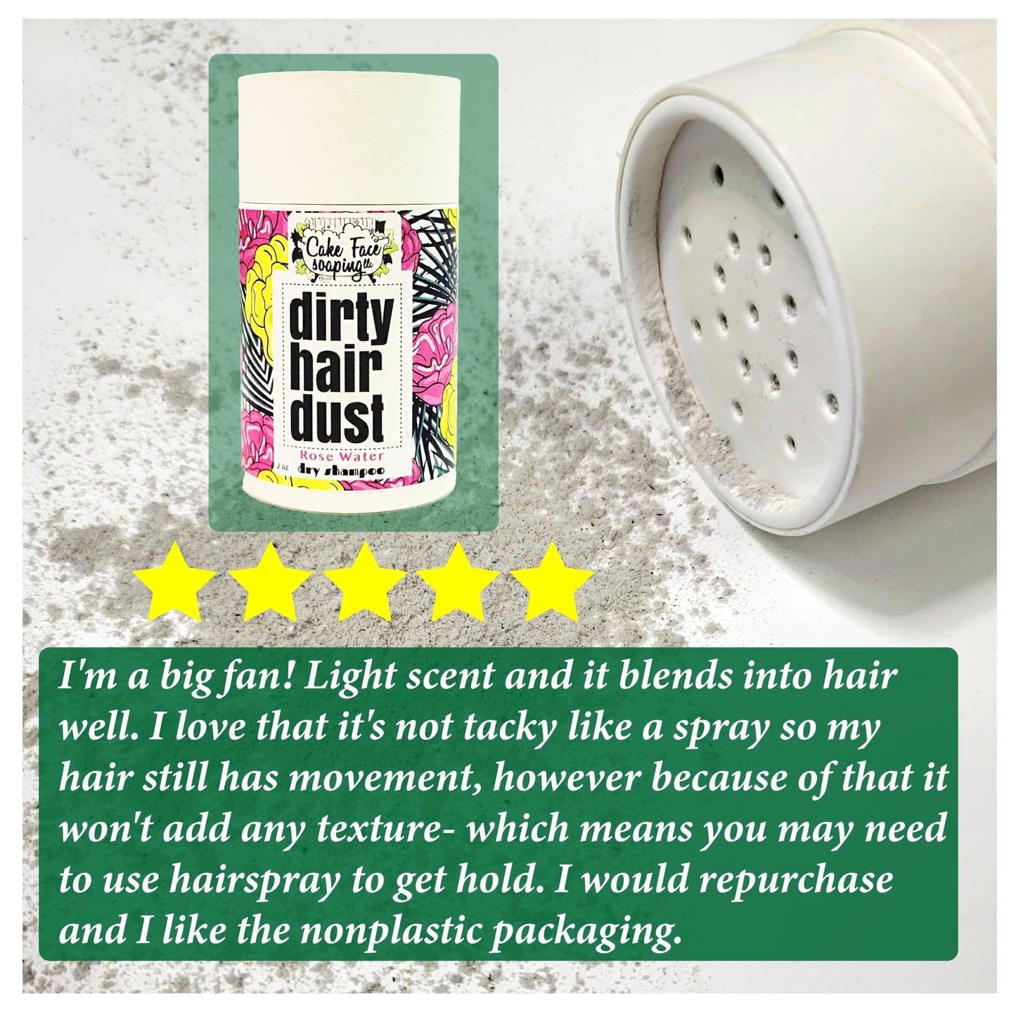 Dry Shampoo - Rose Water - CakeFaceSoaping