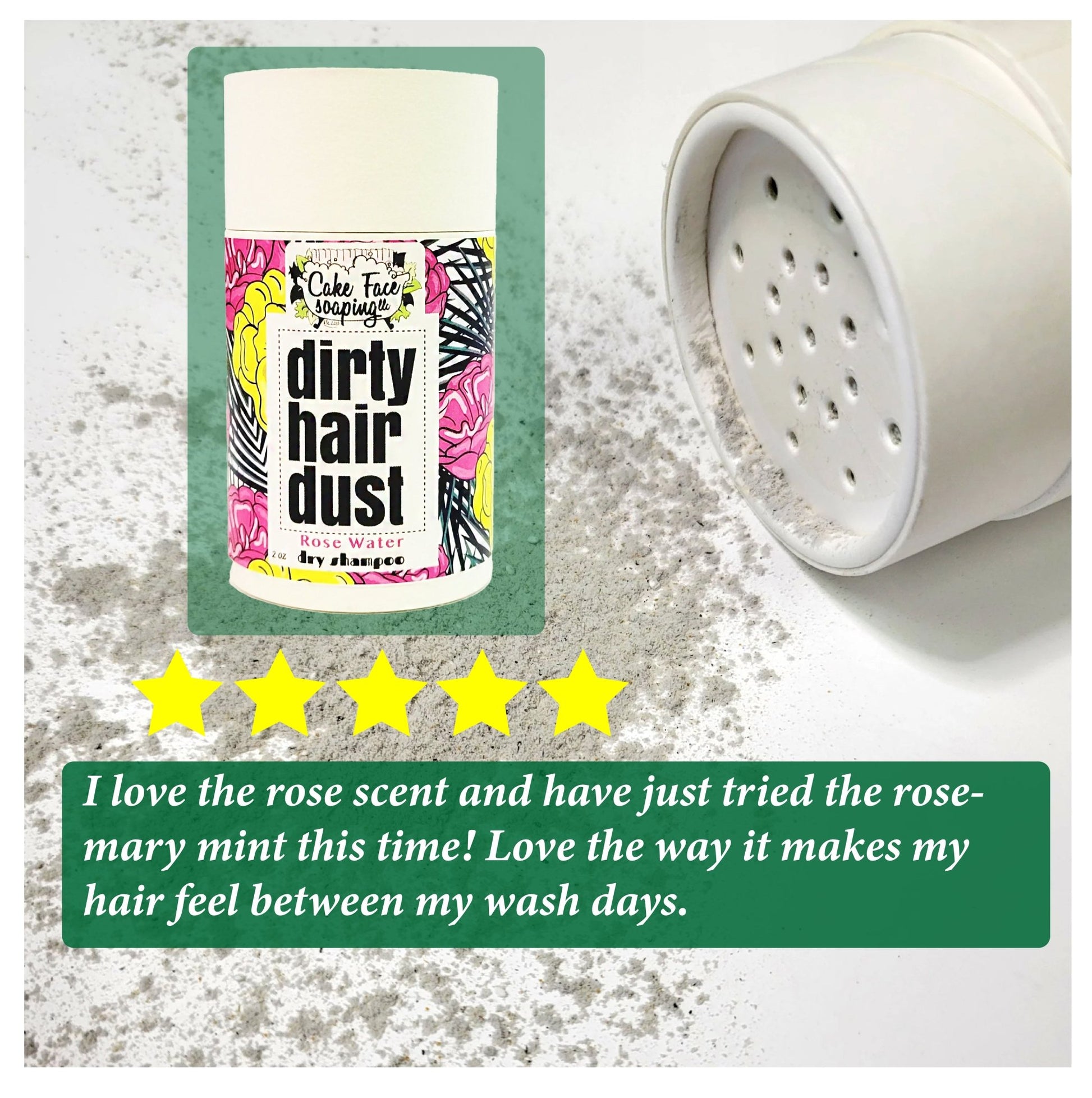 Dry Shampoo - Rose Water - CakeFaceSoaping