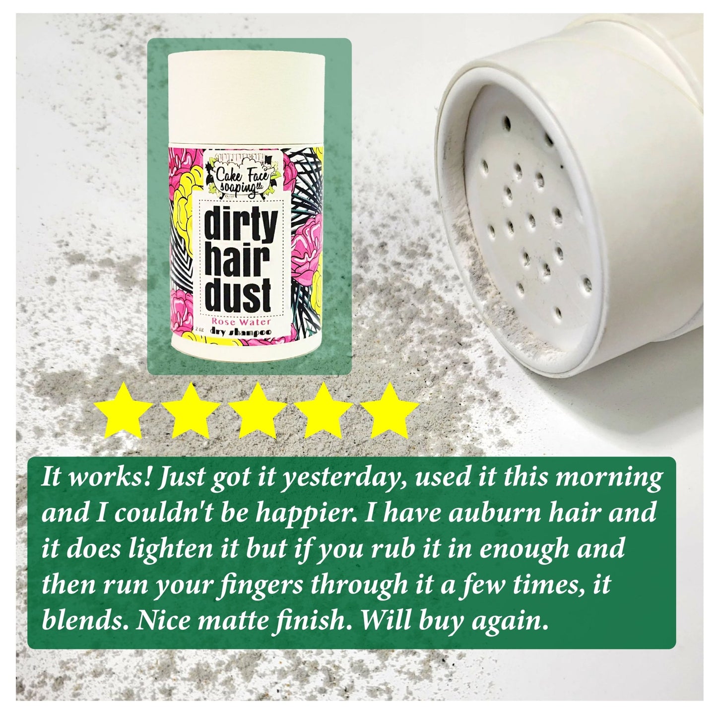 Dry Shampoo - Rose Water - CakeFaceSoaping