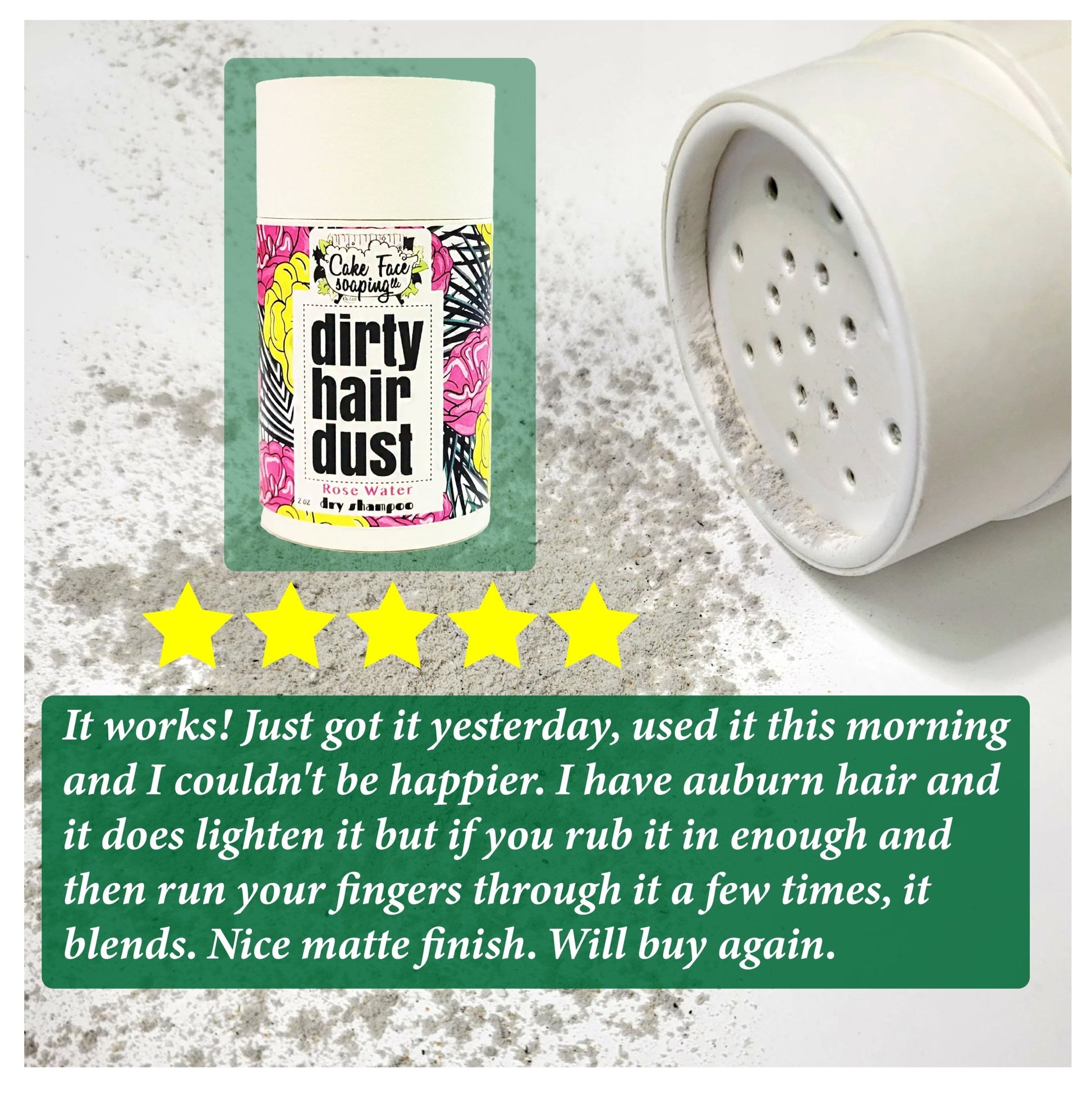 Dry Shampoo - Rose Water - CakeFaceSoaping