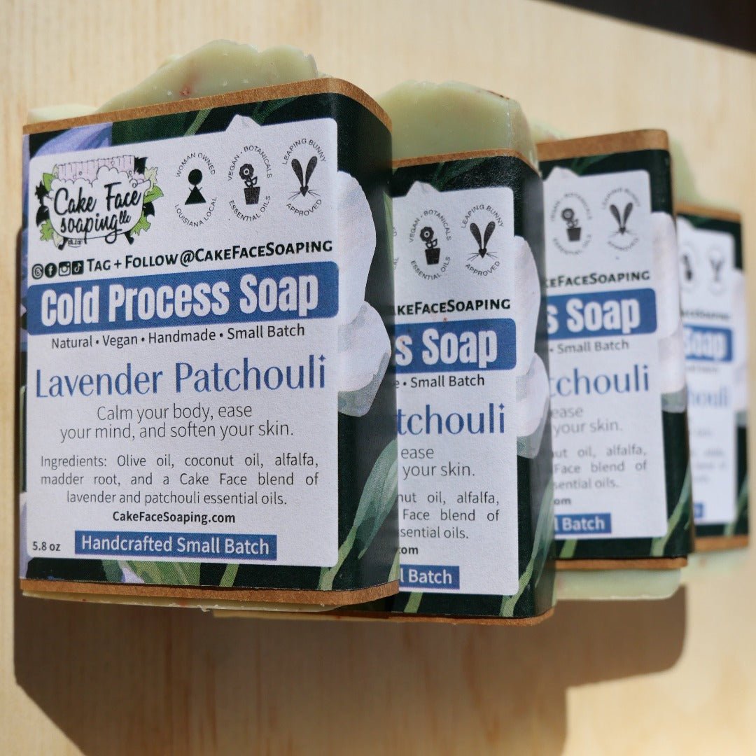 Lavender Patchouli Soap - CakeFaceSoaping