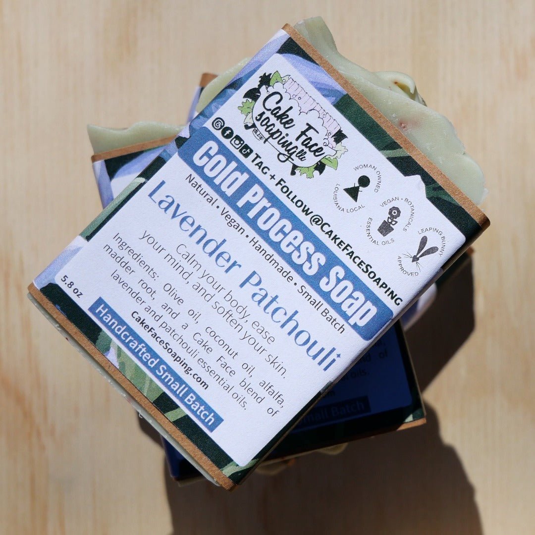 Lavender Patchouli Soap - CakeFaceSoaping