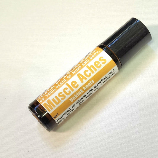 Muscle Aches Roll - on Perfumed oil - CakeFaceSoaping
