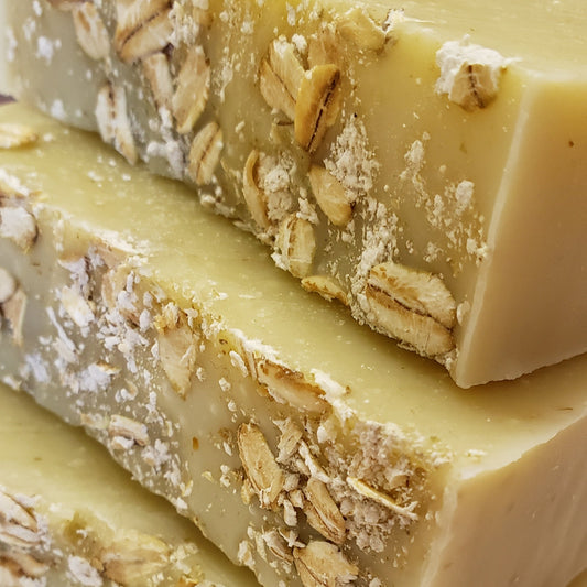 Oatmeal Bar Soap – soothing for sensitive skin with no added scents - CakeFaceSoaping