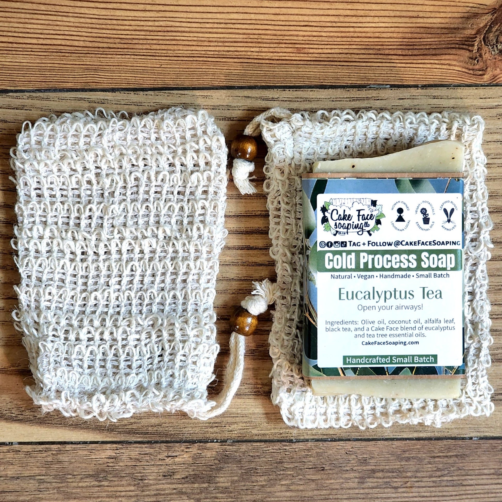 Soap Pouch with drawstring - CakeFaceSoaping