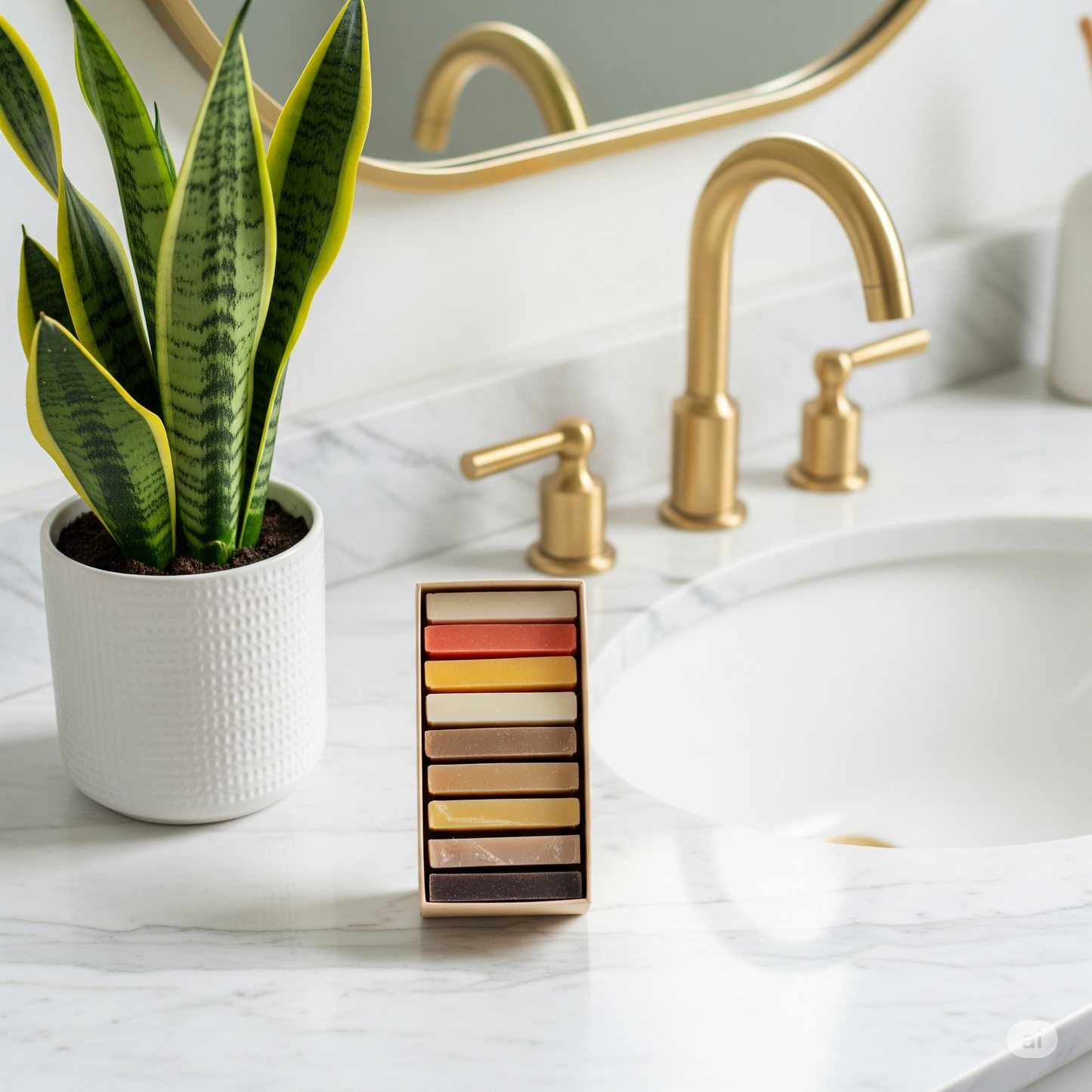 Luxury Guest Bathroom Soap Set - Hotel-Style Mini Soap Bars (Box of 7)