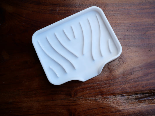 Silicone Soap dish in White