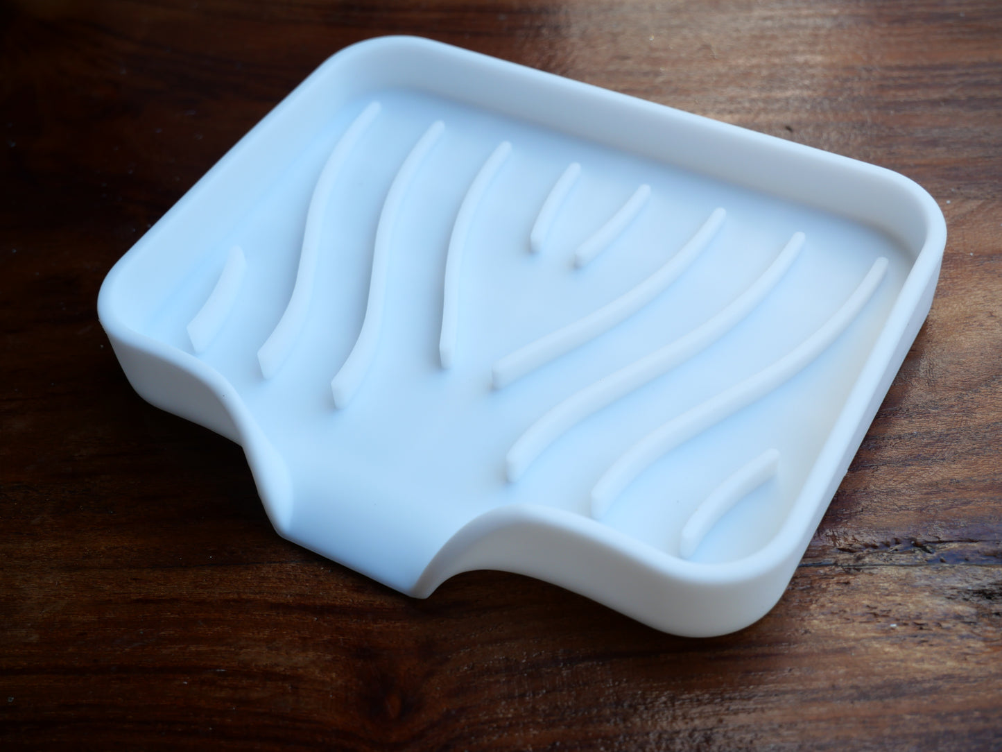 Silicone Soap dish in White