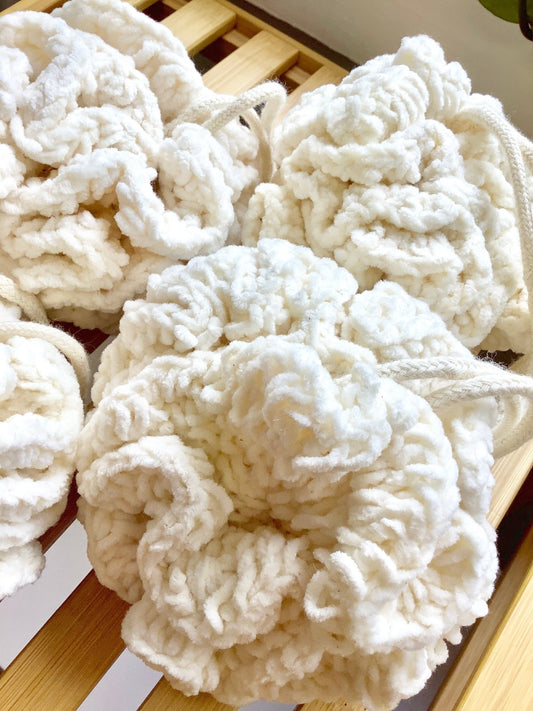 Cotton lathering pouf - CakeFaceSoaping