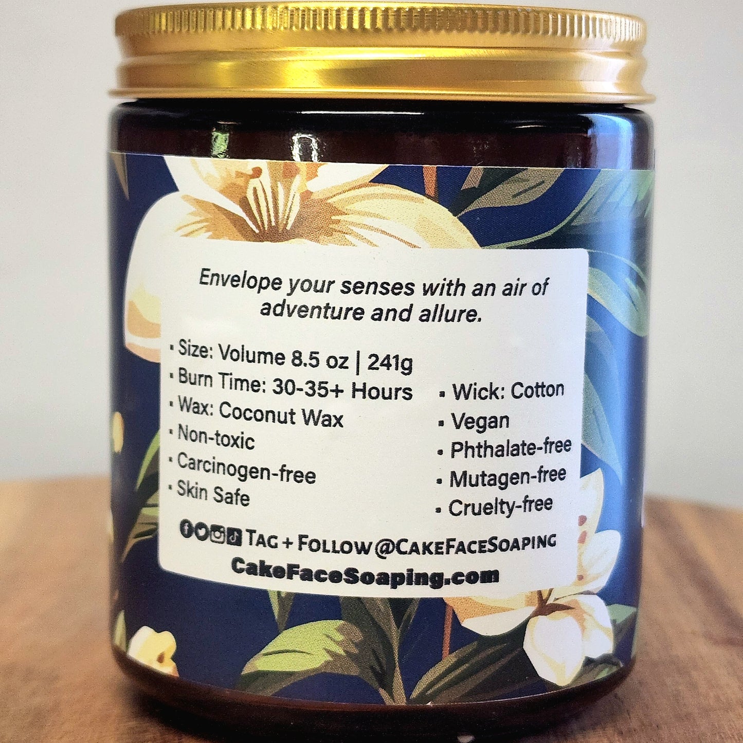 Lavender Vanilla Safe Fragrance Oil Coconut Wax 8.5 oz Candle