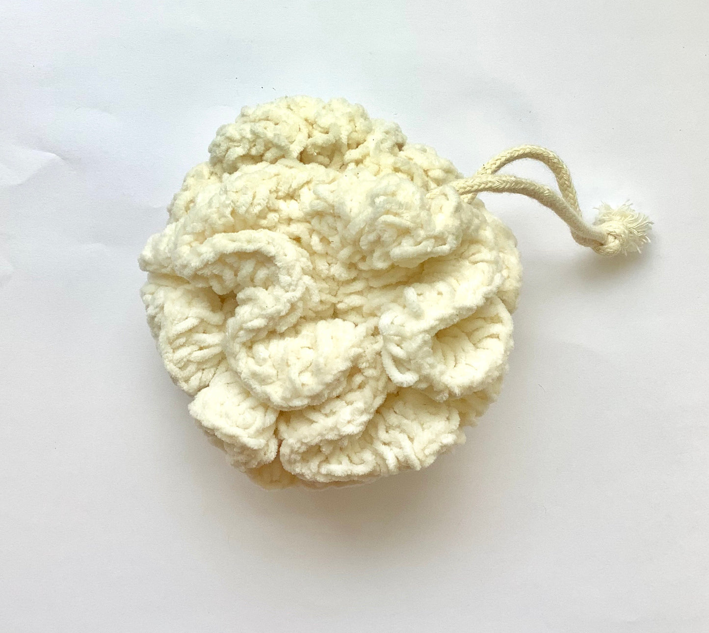 Cotton lathering poof - CakeFaceSoaping